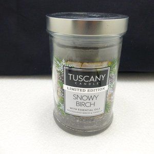 New Tuscany candle snowy birch limited edition 18 ounce holiday Christmas